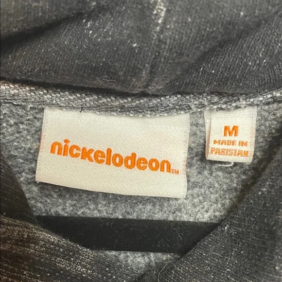 Nickelodeon 90s Cartoon Hoodie Acid Wash black/ gray | Medium - Picture 2 of 11
